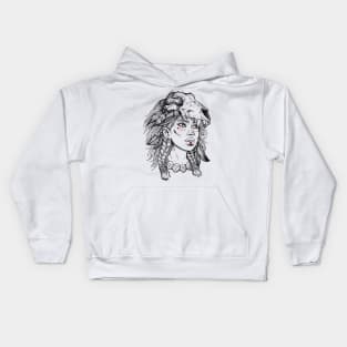 Shaman girl Kids Hoodie